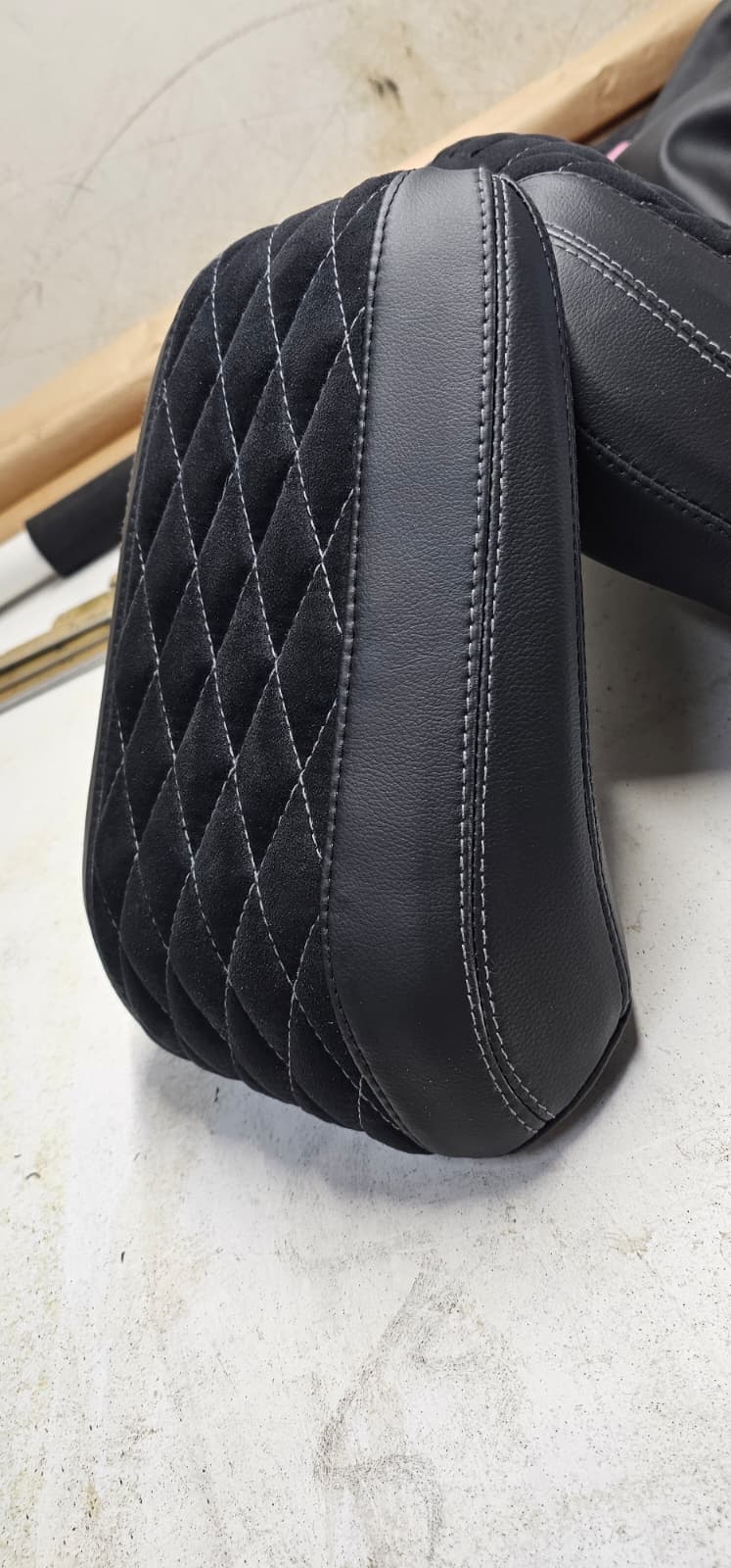 Custom motorcycle seat design